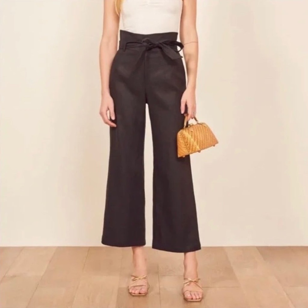 Reformation high-rise paper-bag pants, size 6
